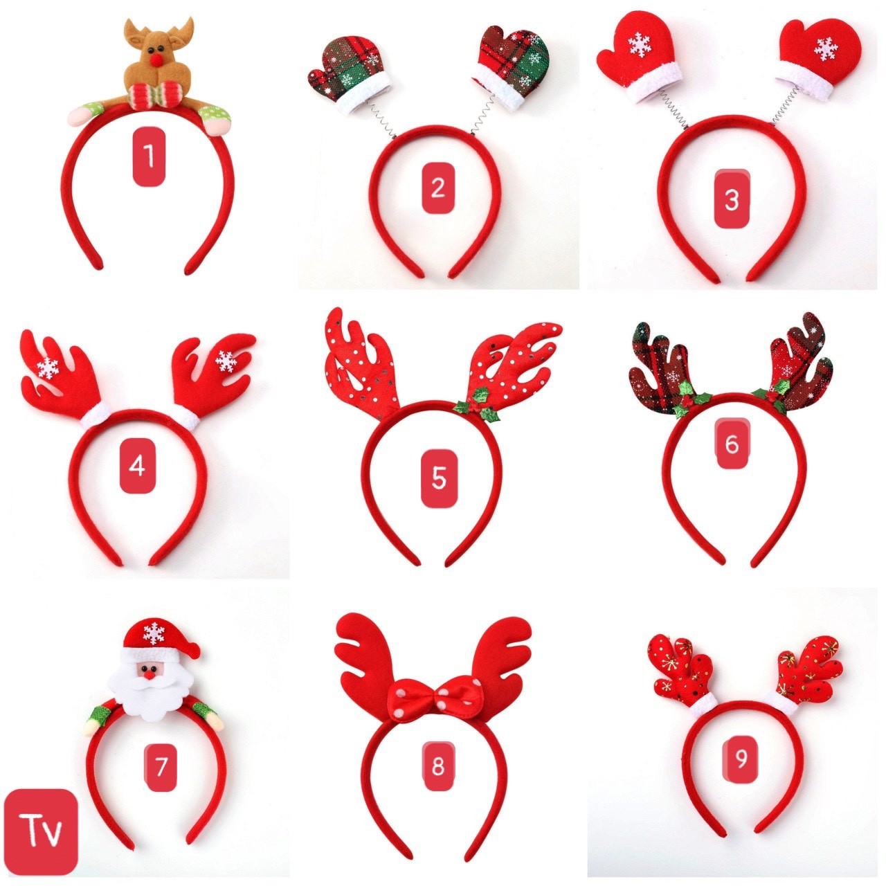 20231031_q0EaGeriPR Băng đô cài tóc họa tiết noel (Kiện 600) - Image 1