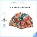 Set 10 bao lì xì hoa lá 4 mùa ( Kiện 100 set)