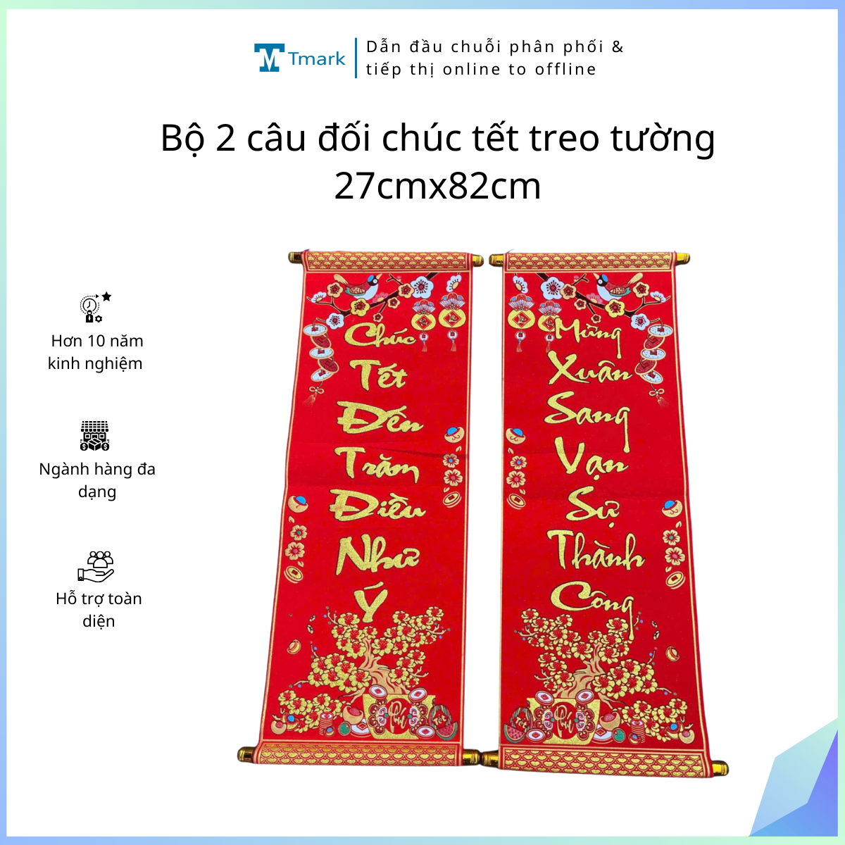 20260128_My2wDt2UEZ Bộ 2 câu đối chúc tết treo tường 27cmx73cm (Kiện 100 bộ) - Image 1