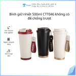 Bình giữ nhiệt 500ml CTT046 không có để chống trượt (Kiện 60 cái)