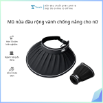 Mũ nửa đầu rộng vành chống nắng cho nữ (Kiện 300 cái) - Bịch 10 cái Tmark