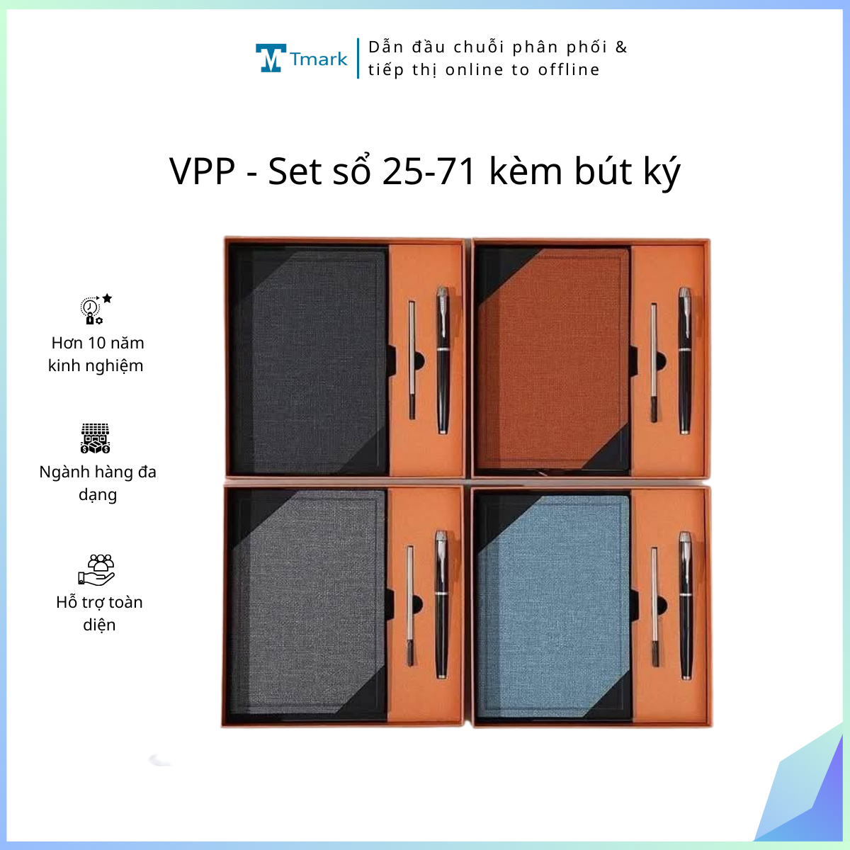 VPP-Set-so-25-71-kem-but-ky-Kien-48-set VPP - Set sổ 25-71 kèm bút ký (Kiện 48 set) - Image 1